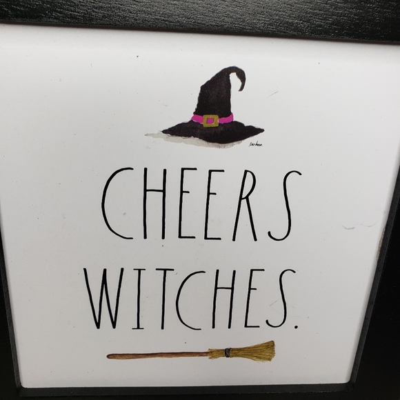 Rae Dunn Cheers, Witches Halloween Sign New - Picture 3 of 8
